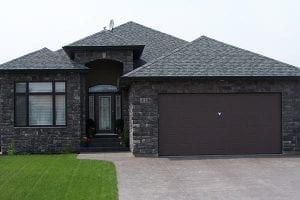 House exterior with stone